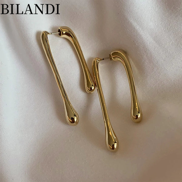 Bilandi bijoux à la mode boucles d'oreilles géométriques boucles d'oreilles géométriques vente chaude boucles d'oreilles pour femmes cadeaux de fête